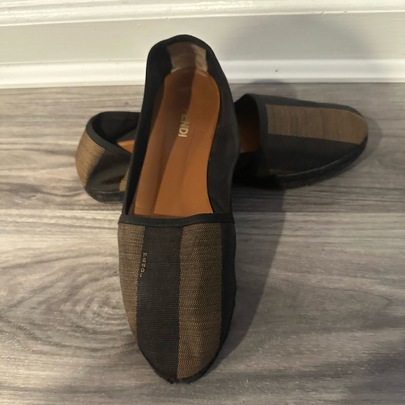 Fendi Pequin Striped Espadrilles! - Picture 1 of 6